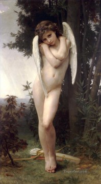 LAmour mouille Realism angel William Adolphe Bouguereau Oil Paintings